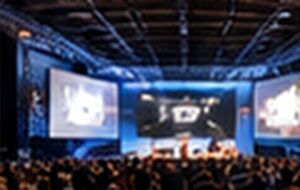 Congresso corporativo com audiovisual